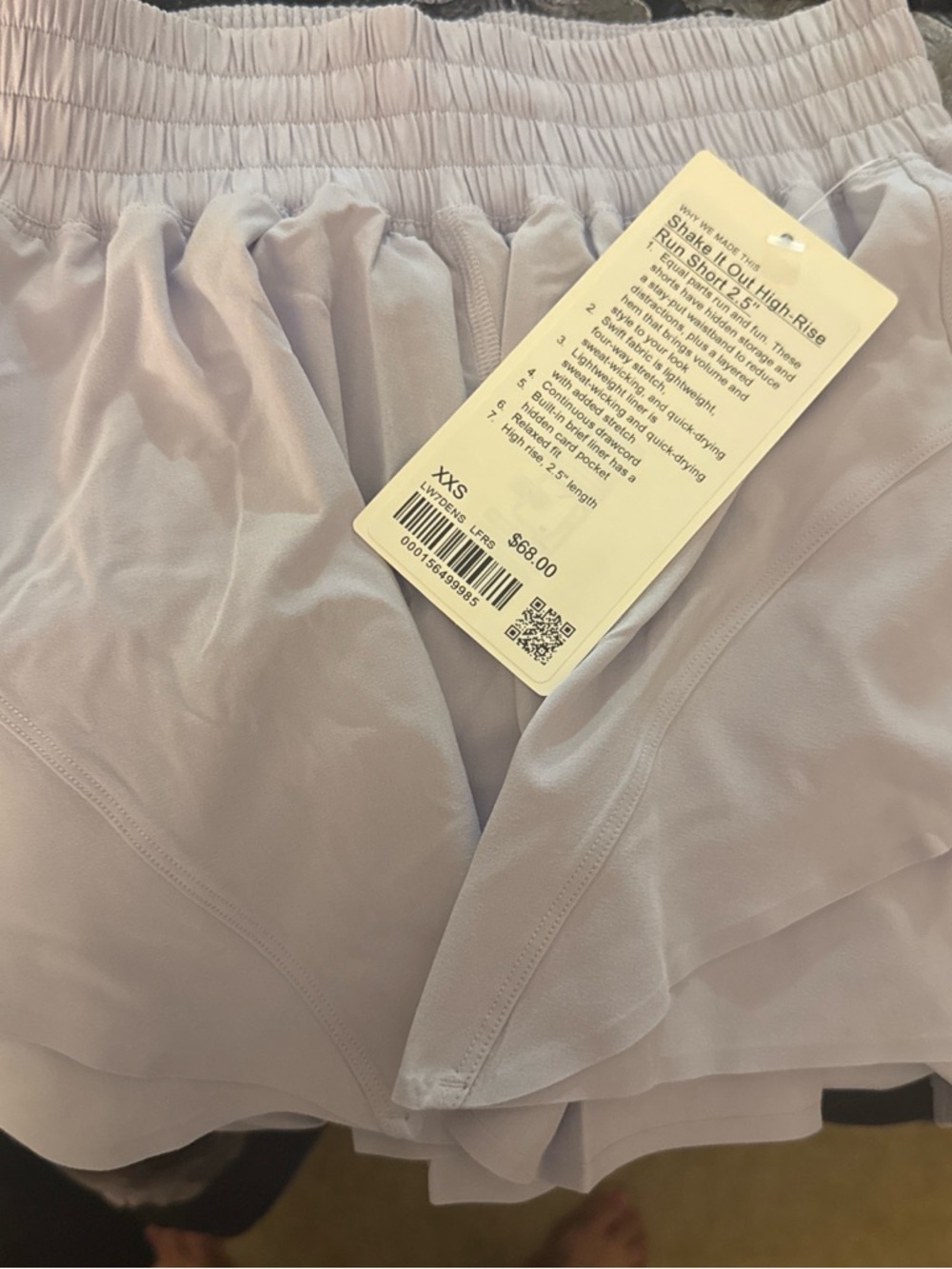 Light Lavender Athletic Skort high rise 2.5 in shake it out hotty hot